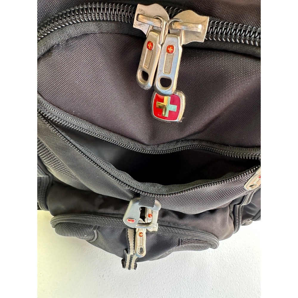 SwissGear 1900 ScanSmart Laptop Backpack Black 19x14x6 Airflow Multi Pockets Zip - Picture 8 of 16